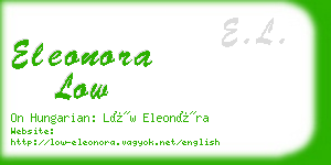 eleonora low business card